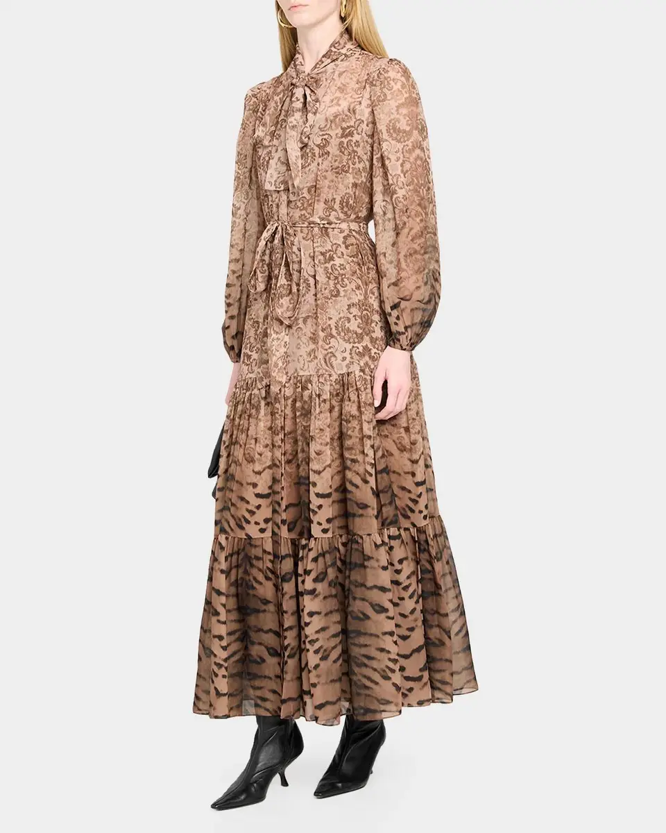 Kobi Halperin Oak Tiered Mixed-Print Maxi Dress | Thumbnail 4 Kobi Halperin Oak Tiered Mixed-Print Maxi Dress | Thumbnail 4