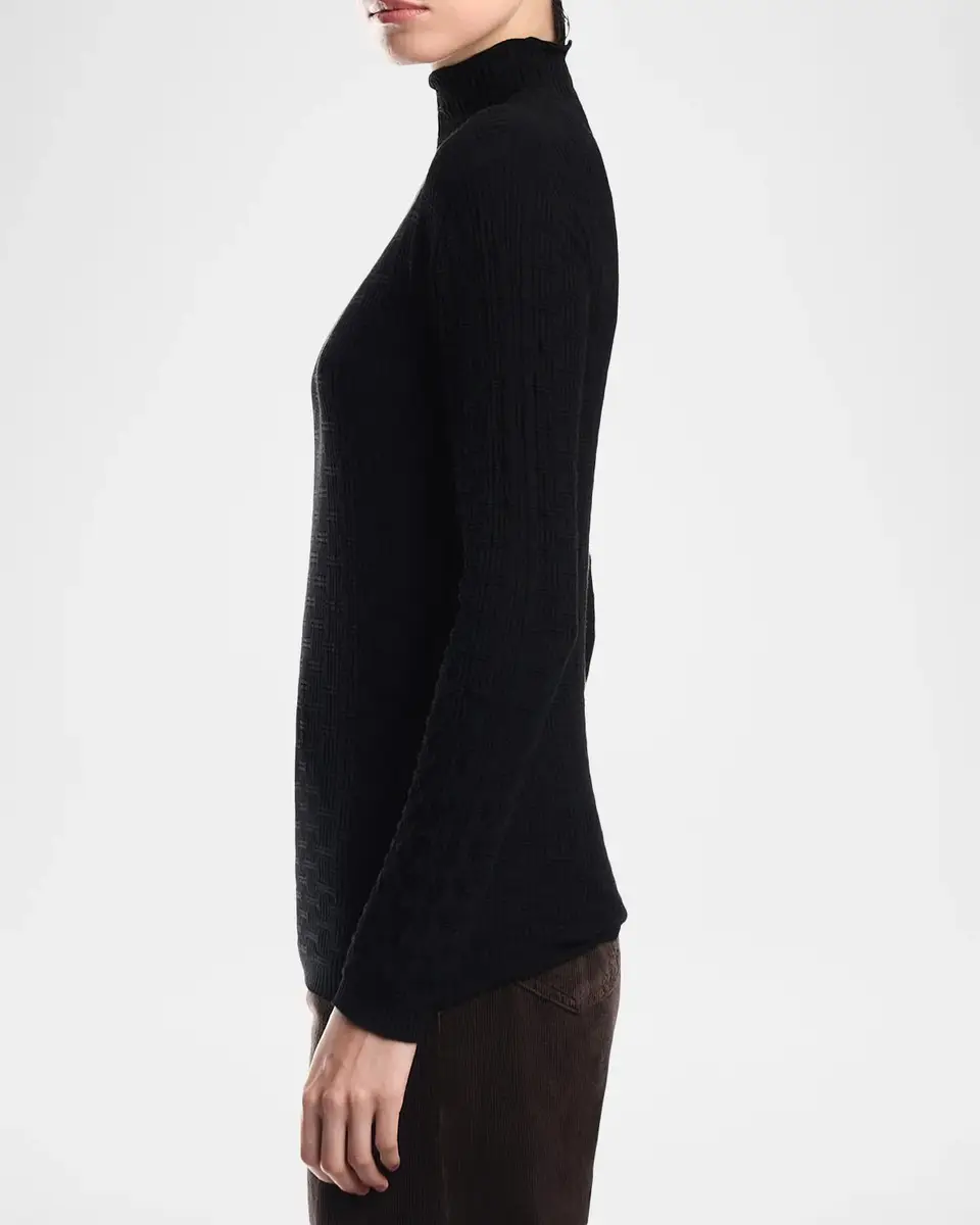 Emporio Armani Rolled-Neck Ribbed Sweater | Thumbnail 6 Emporio Armani Rolled-Neck Ribbed Sweater | Thumbnail 6