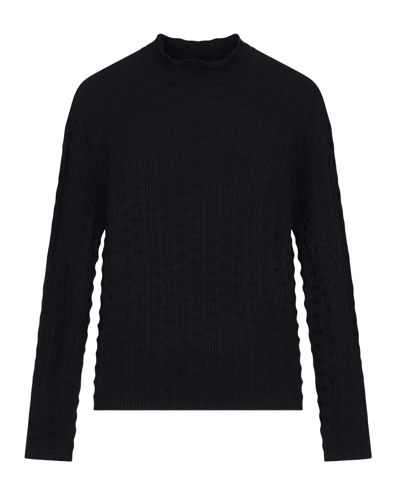 Emporio Armani Rolled-Neck Ribbed Sweater