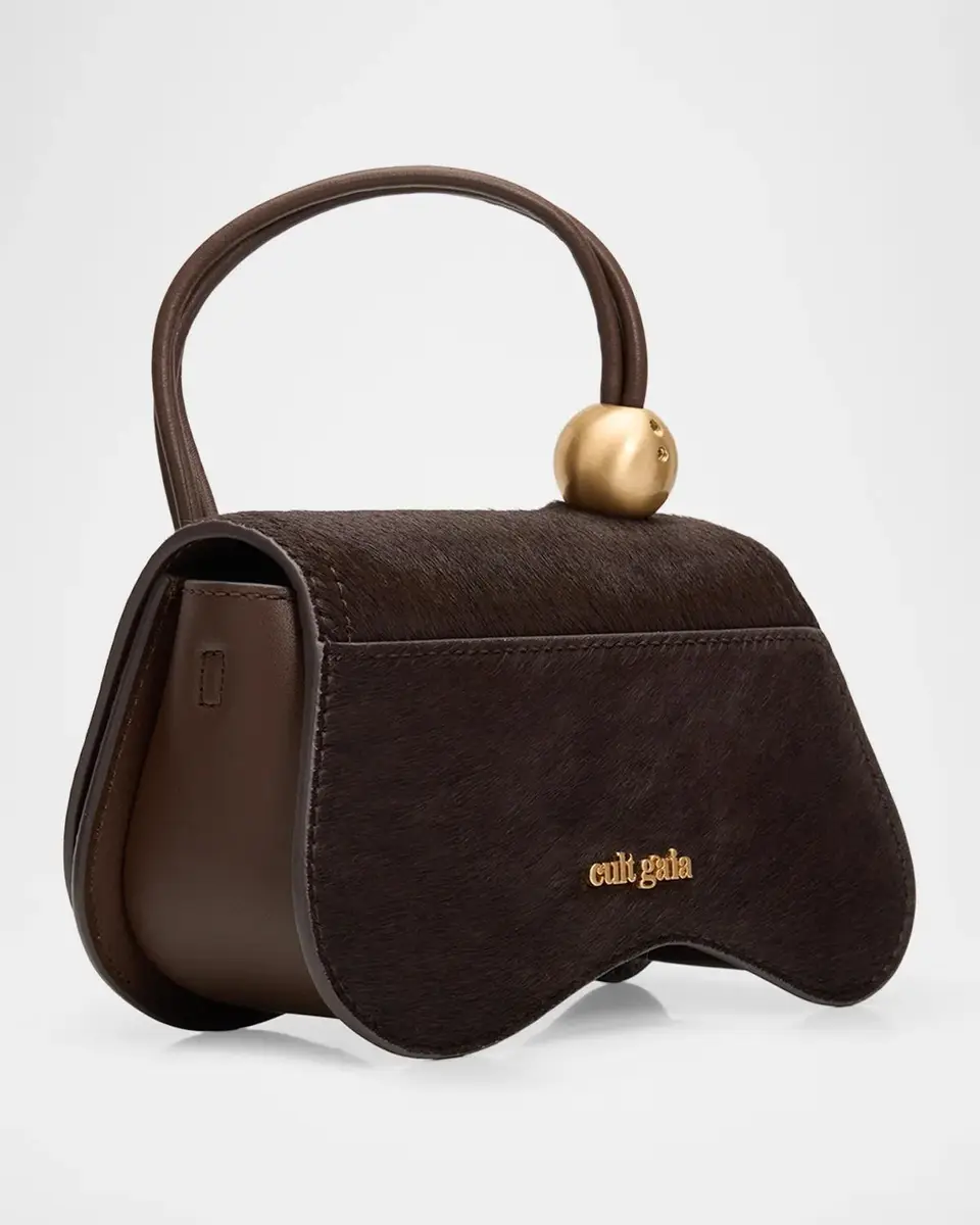 Cult Gaia Kazia Nano Calf Hair Top Handle Bag | Thumbnail 2 Cult Gaia Kazia Nano Calf Hair Top Handle Bag | Thumbnail 2