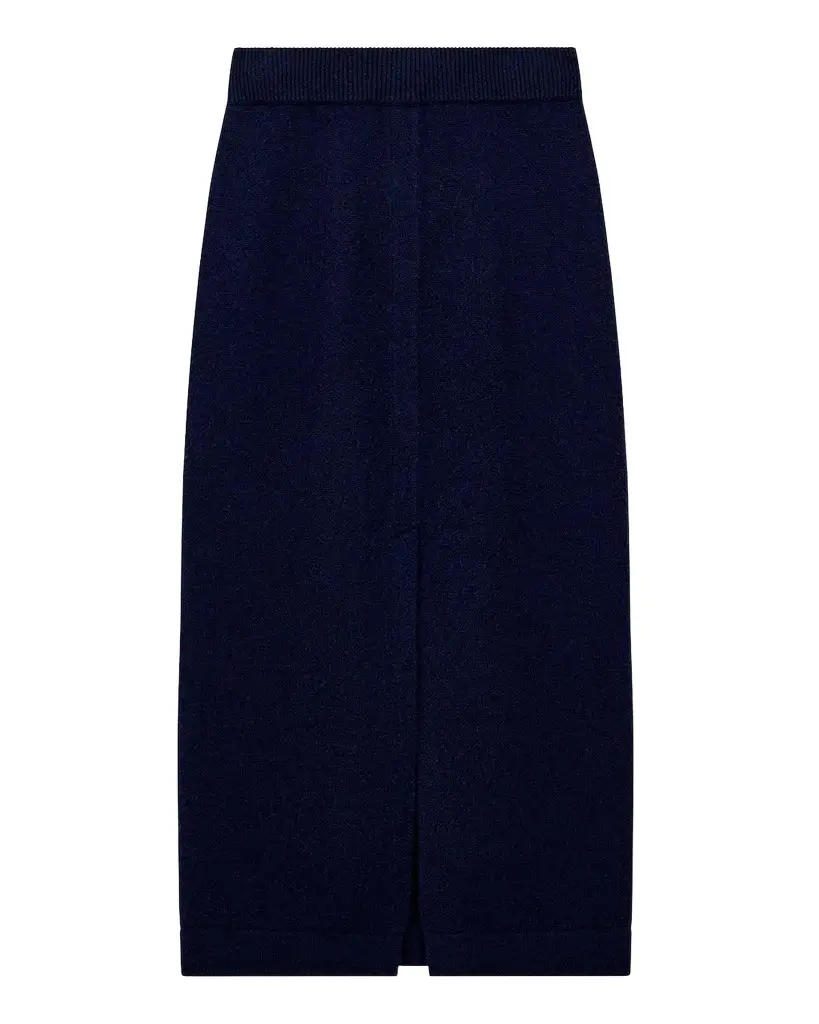 Emporio Armani Virgin Wool-Cashmere Midi Skirt