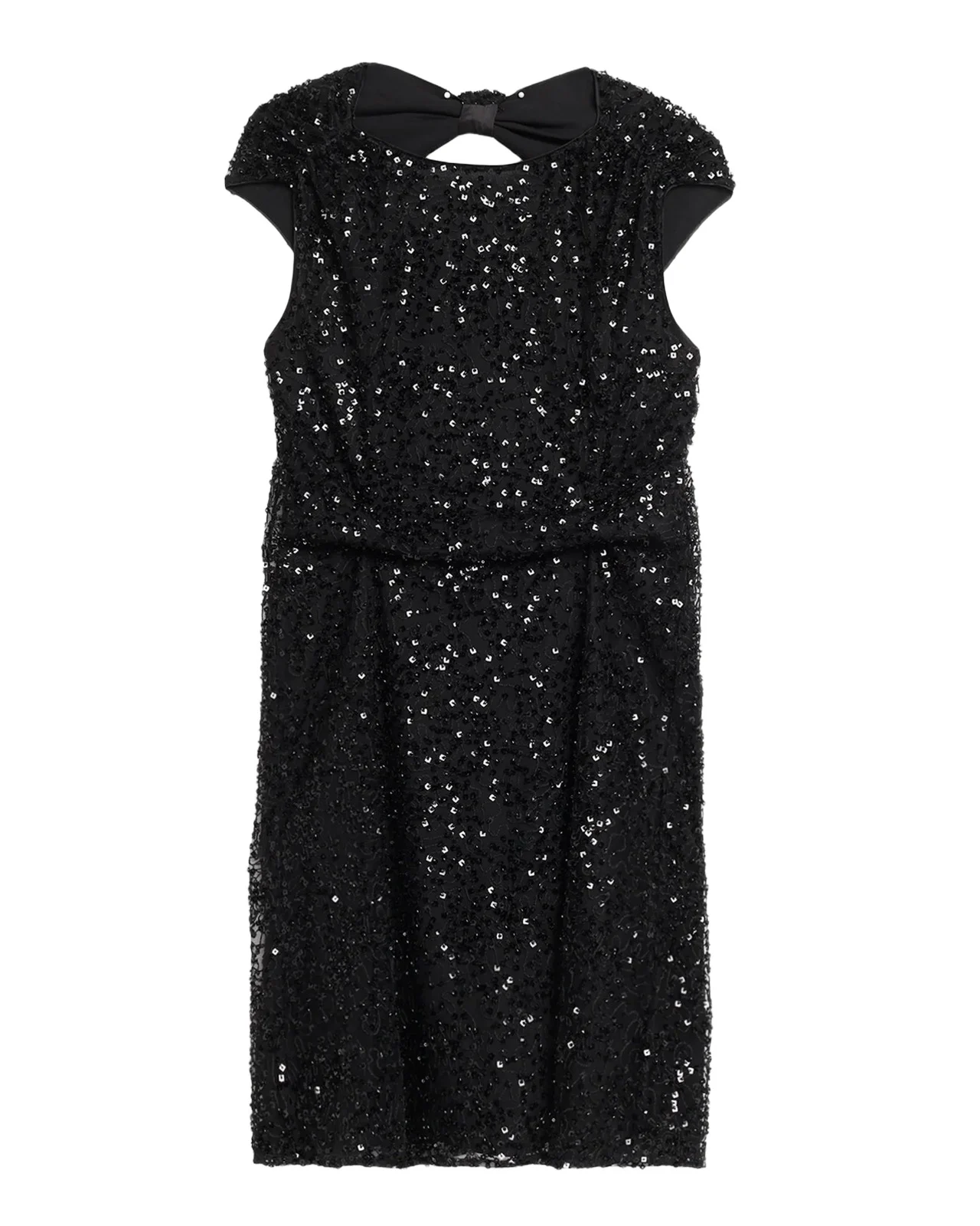 Emporio Armani Sequined Lace Knee-Length Dress