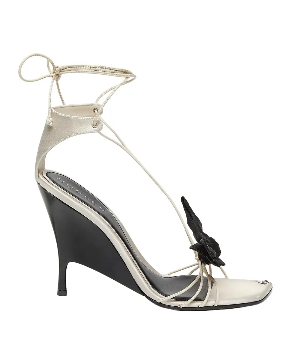 Alexander McQueen 110mm Koko Strappy Leather Wedge Sandals | Thumbnail 3