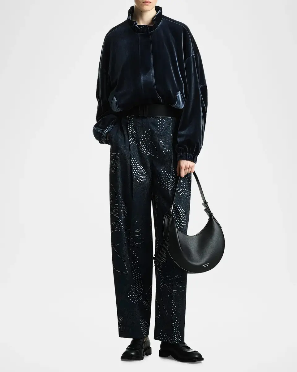 Emporio Armani Abstract-Print Wide-leg Trousers | Thumbnail 2 Emporio Armani Abstract-Print Wide-leg Trousers | Thumbnail 2