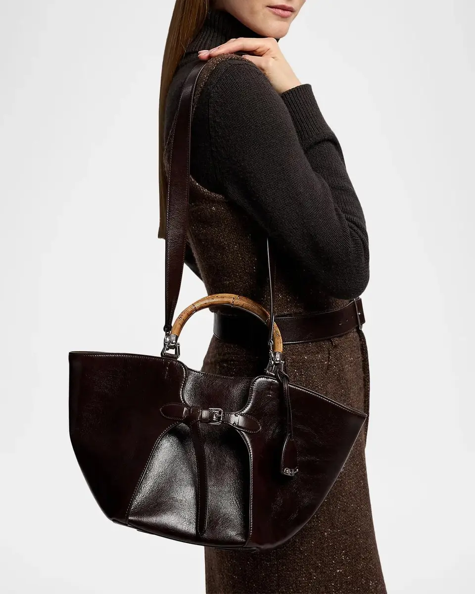 Ralph Lauren Collection The Ralph Washed Leather Tote | Thumbnail 2