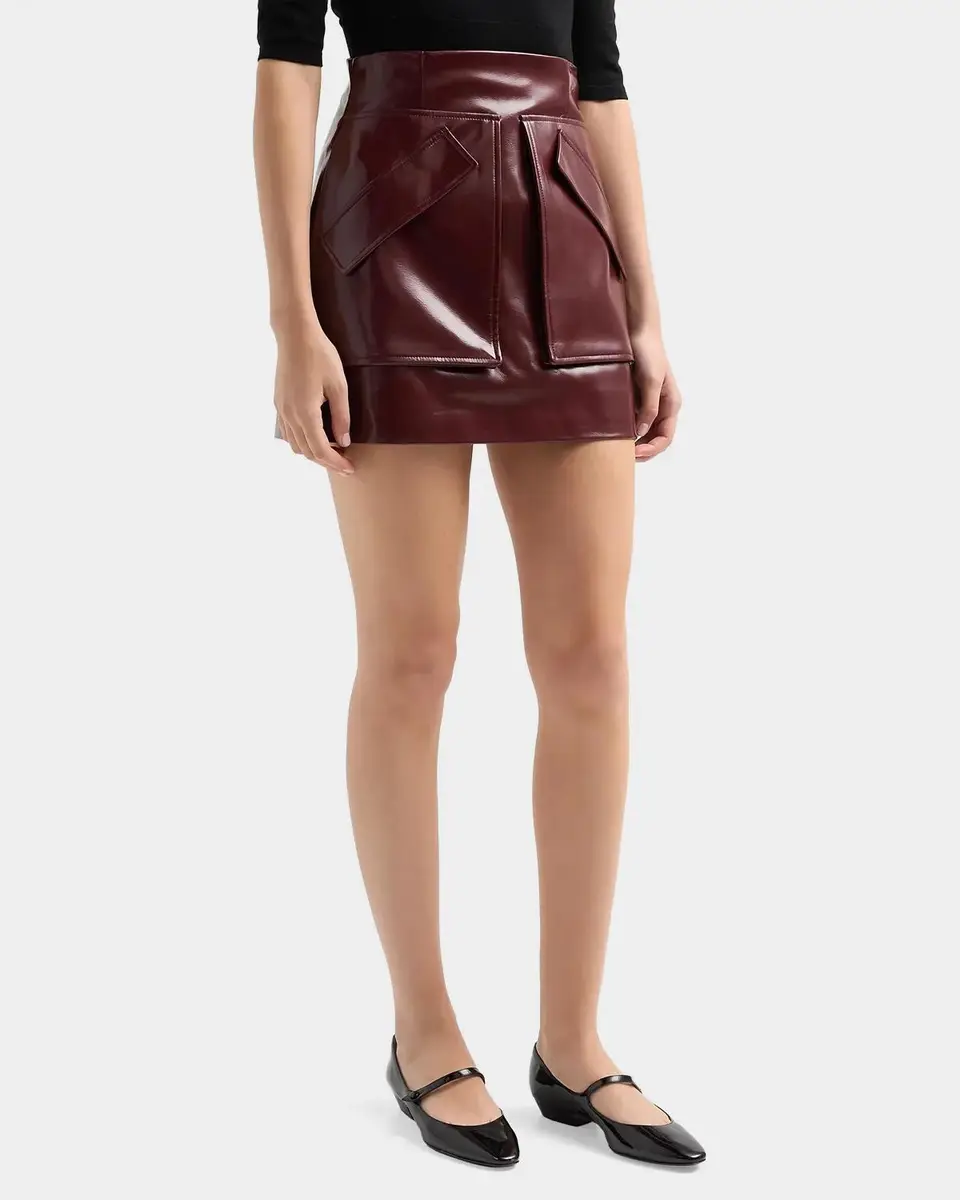 Aknvas Cherry Faux Leather Mini Skirt | Thumbnail 5 Aknvas Cherry Faux Leather Mini Skirt | Thumbnail 5