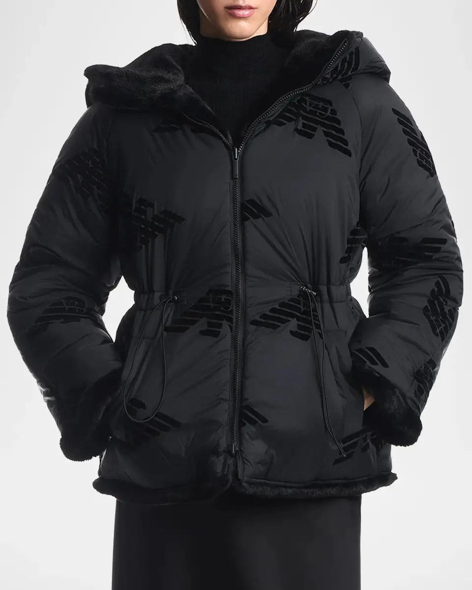 Emporio Armani Faux-Fur Caban Coat | Thumbnail 4 Emporio Armani Faux-Fur Caban Coat | Thumbnail 4