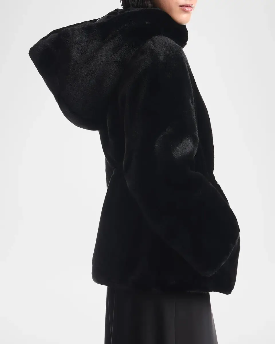 Emporio Armani Faux-Fur Caban Coat | Thumbnail 5 Emporio Armani Faux-Fur Caban Coat | Thumbnail 5