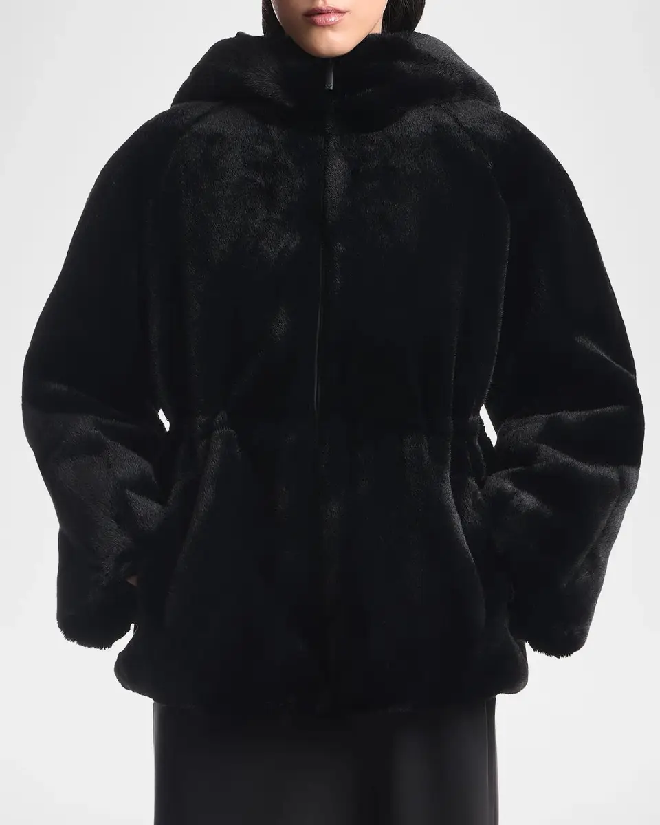 Emporio Armani Faux-Fur Caban Coat | Thumbnail 6 Emporio Armani Faux-Fur Caban Coat | Thumbnail 6