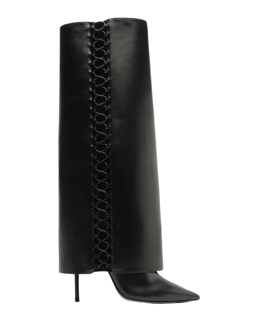 100mm Holly Leather Knee-High Boots 100mm Holly Leather Knee-High Boots