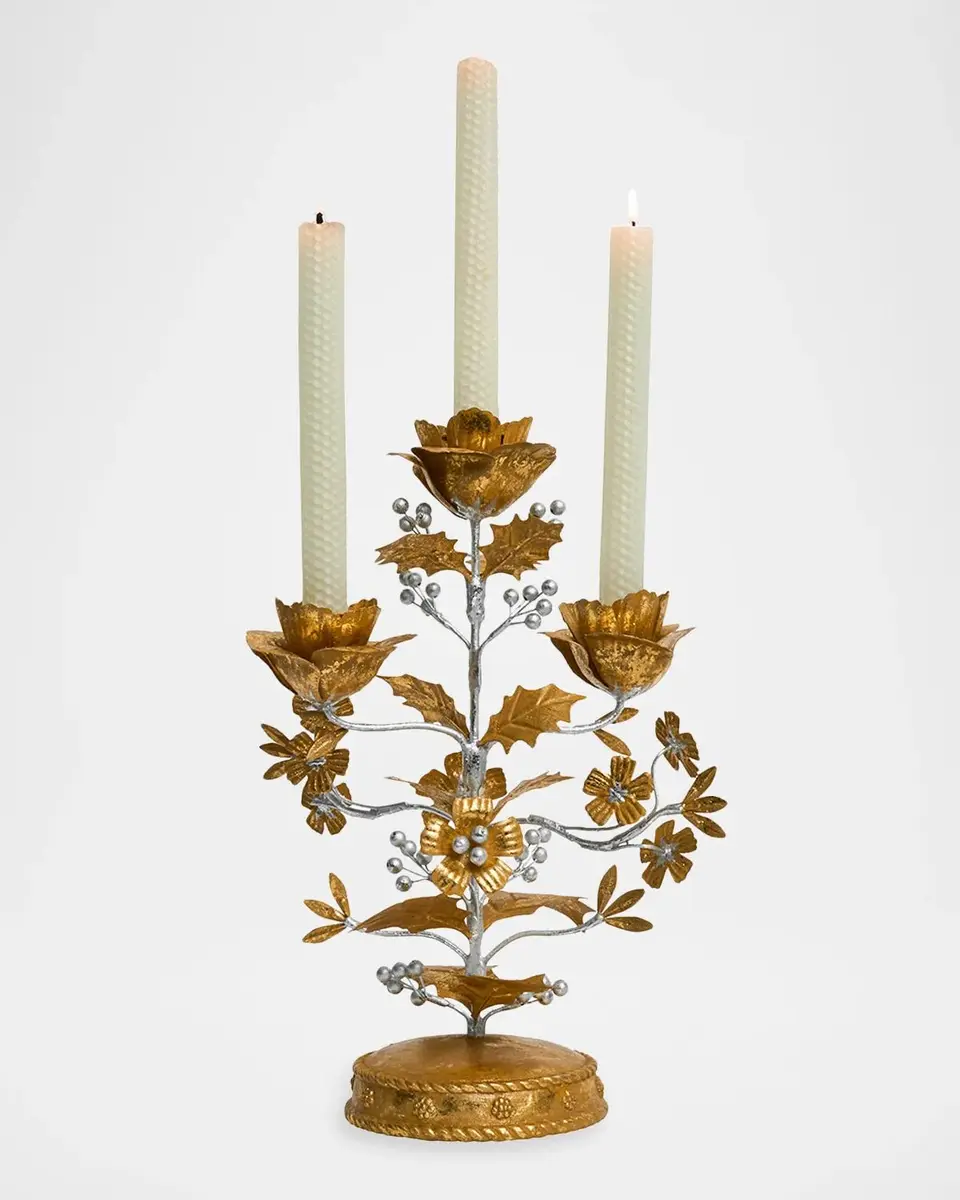 Juliska Forest Walk Holly 13" Candelabra Centerpiece | Thumbnail 2