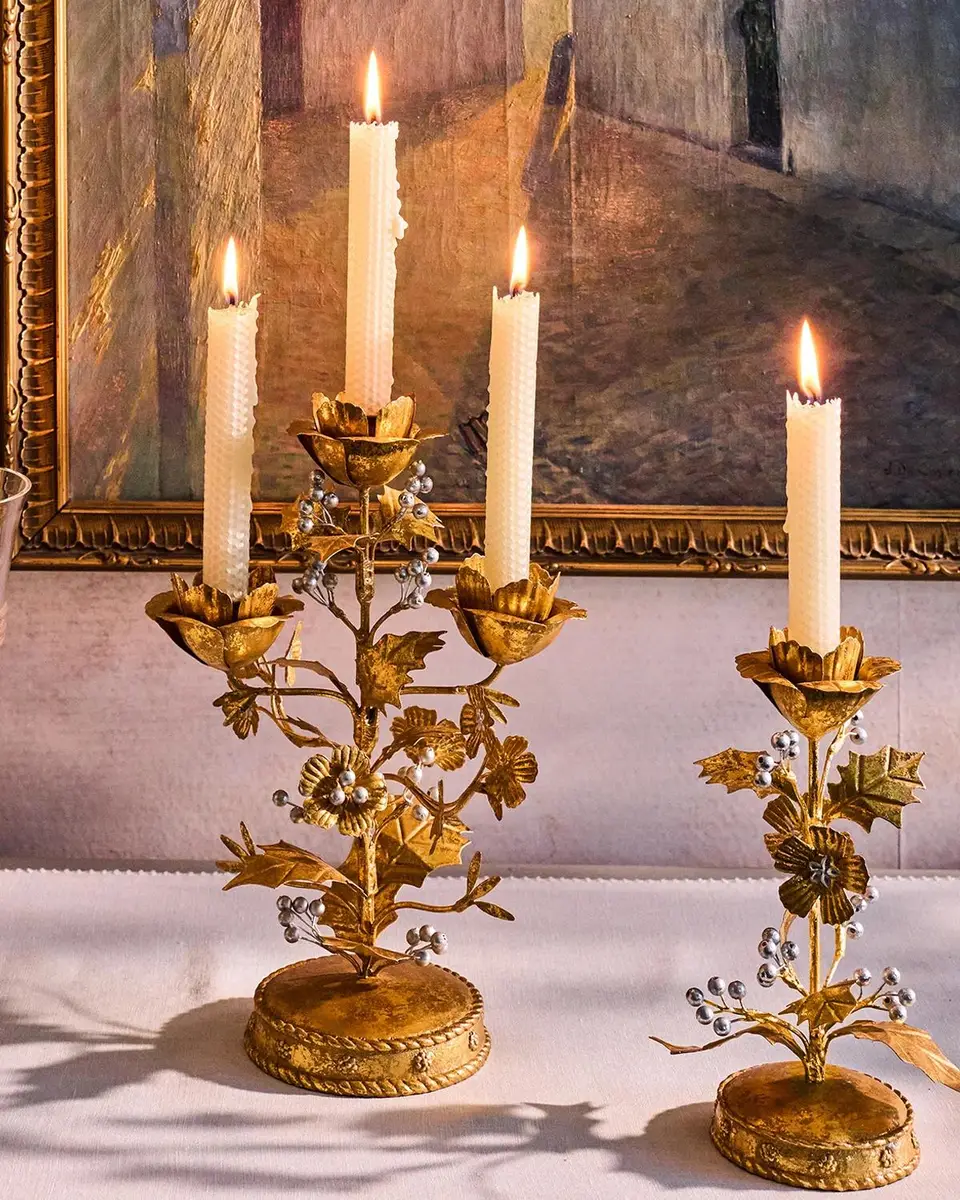 Juliska Forest Walk Holly 13" Candelabra Centerpiece | Thumbnail 4