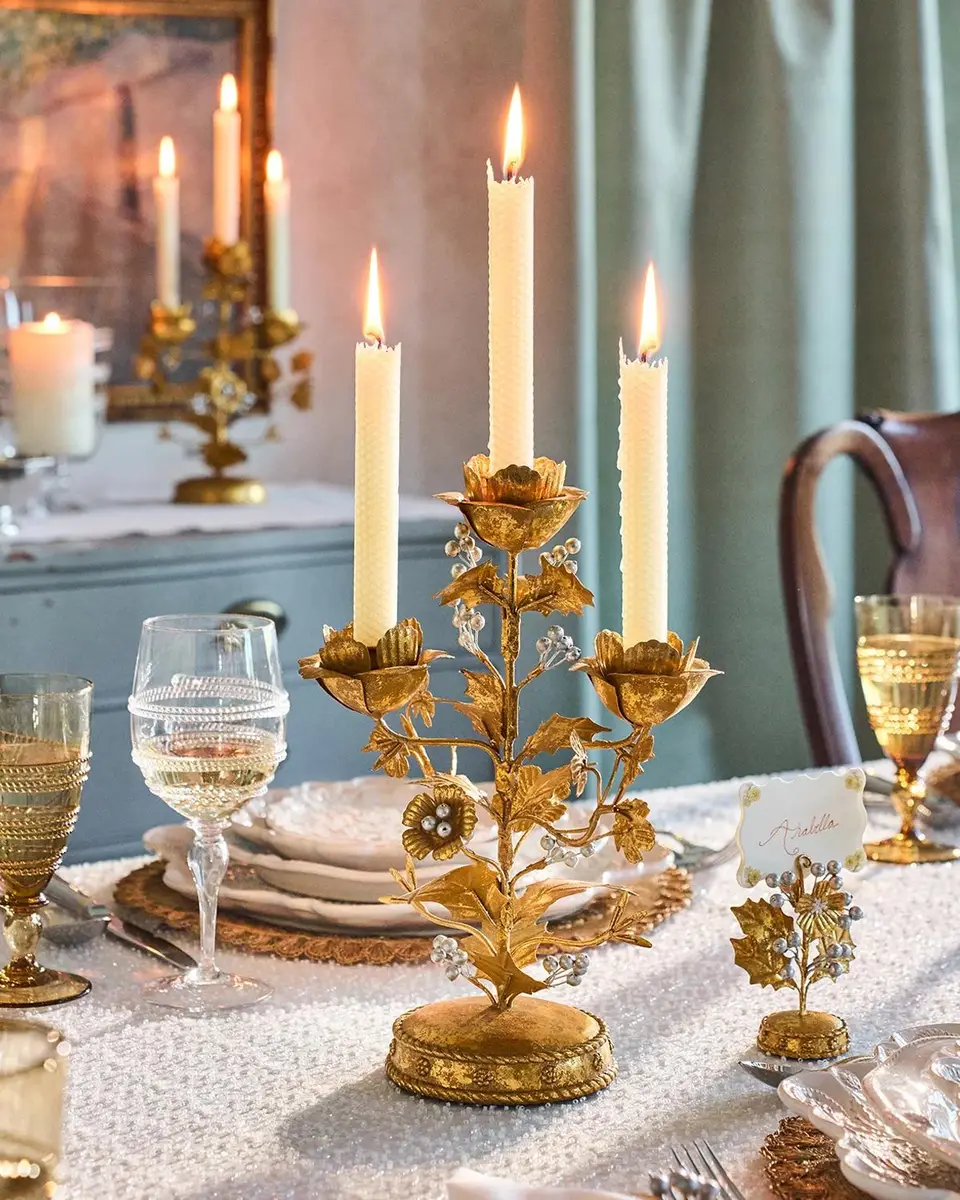 Juliska Forest Walk Holly 13" Candelabra Centerpiece | Thumbnail 5