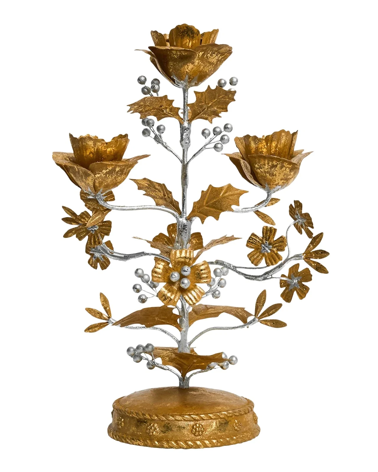 Juliska Forest Walk Holly 13" Candelabra Centerpiece