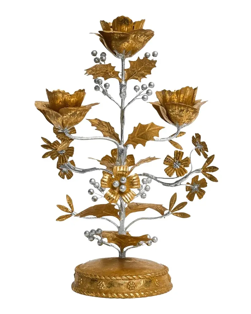 Juliska Forest Walk Holly 13" Candelabra Centerpiece