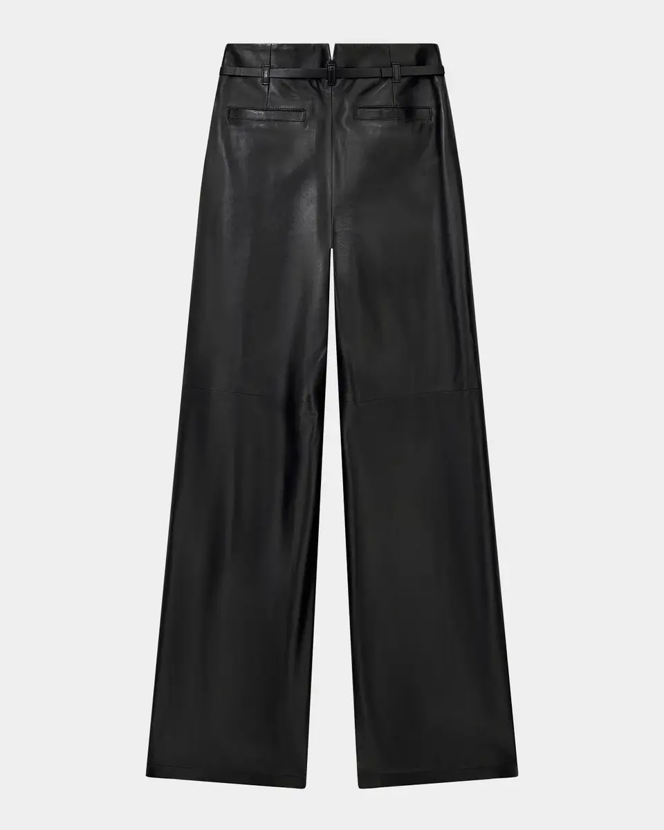 Emporio Armani Leather Trousers | Thumbnail 2