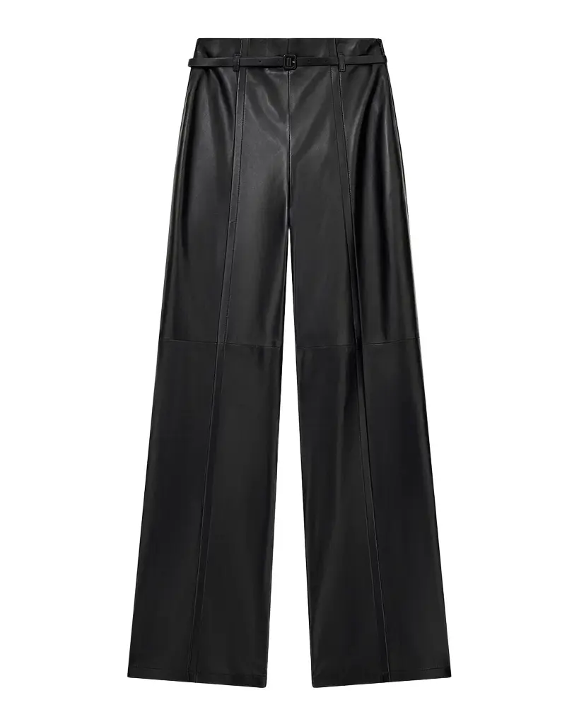 Emporio Armani Leather Trousers