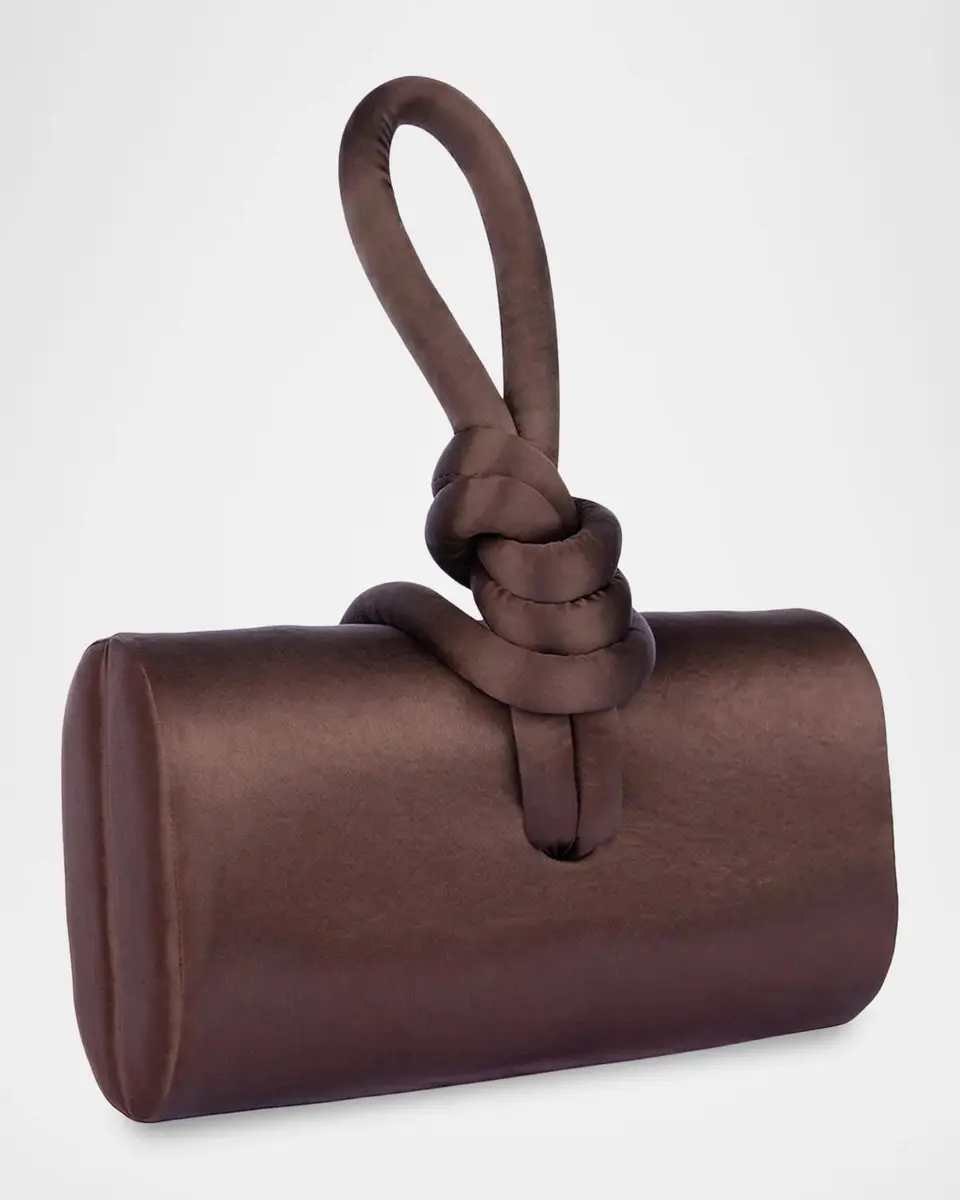 Ahikoza The Amina Satin Clutch | Thumbnail 2 Ahikoza The Amina Satin Clutch | Thumbnail 2