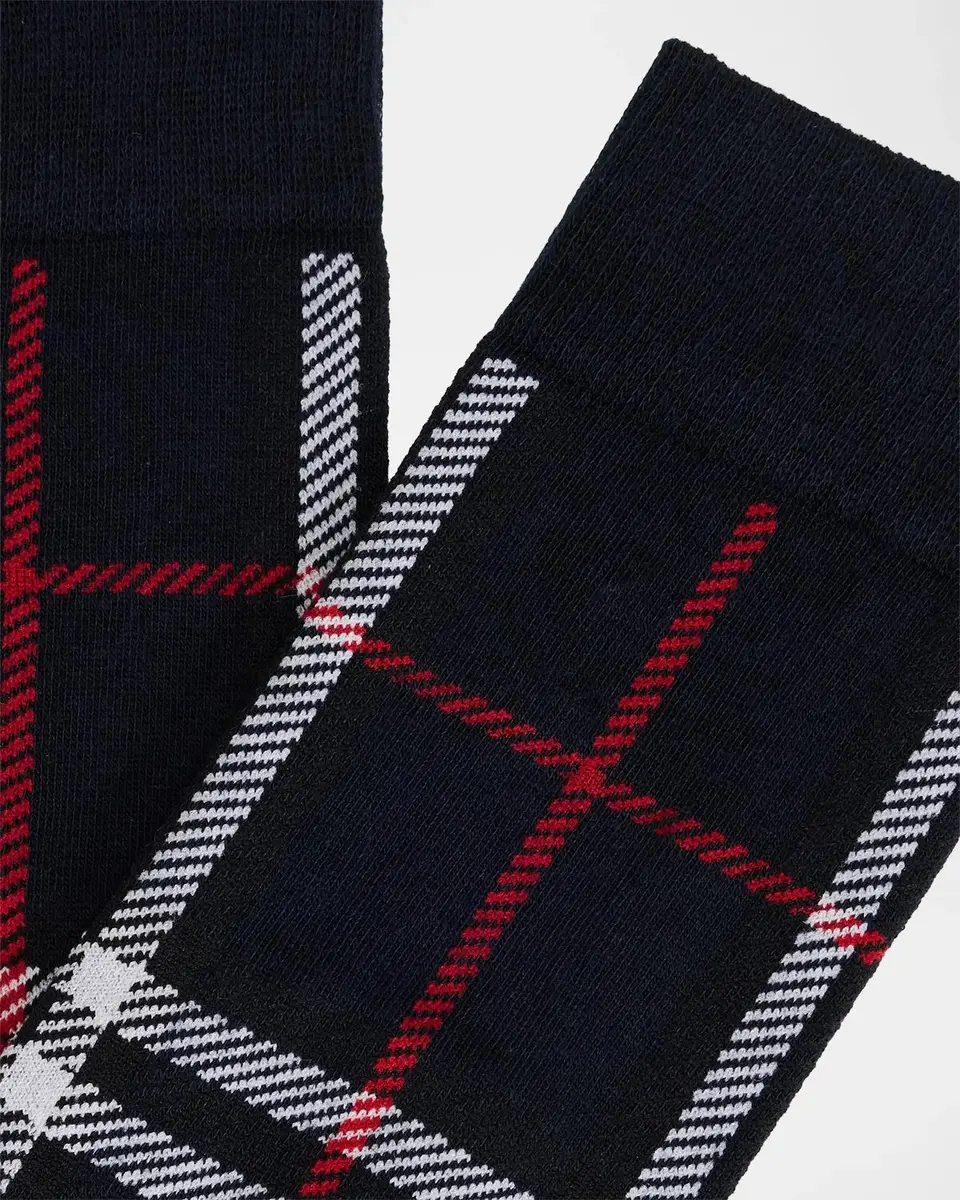 Burberry Men's Check Crew Socks | Thumbnail 2