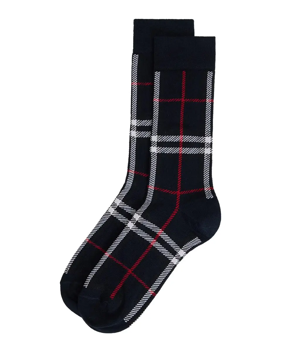 Burberry Men's Check Crew Socks | Thumbnail 3