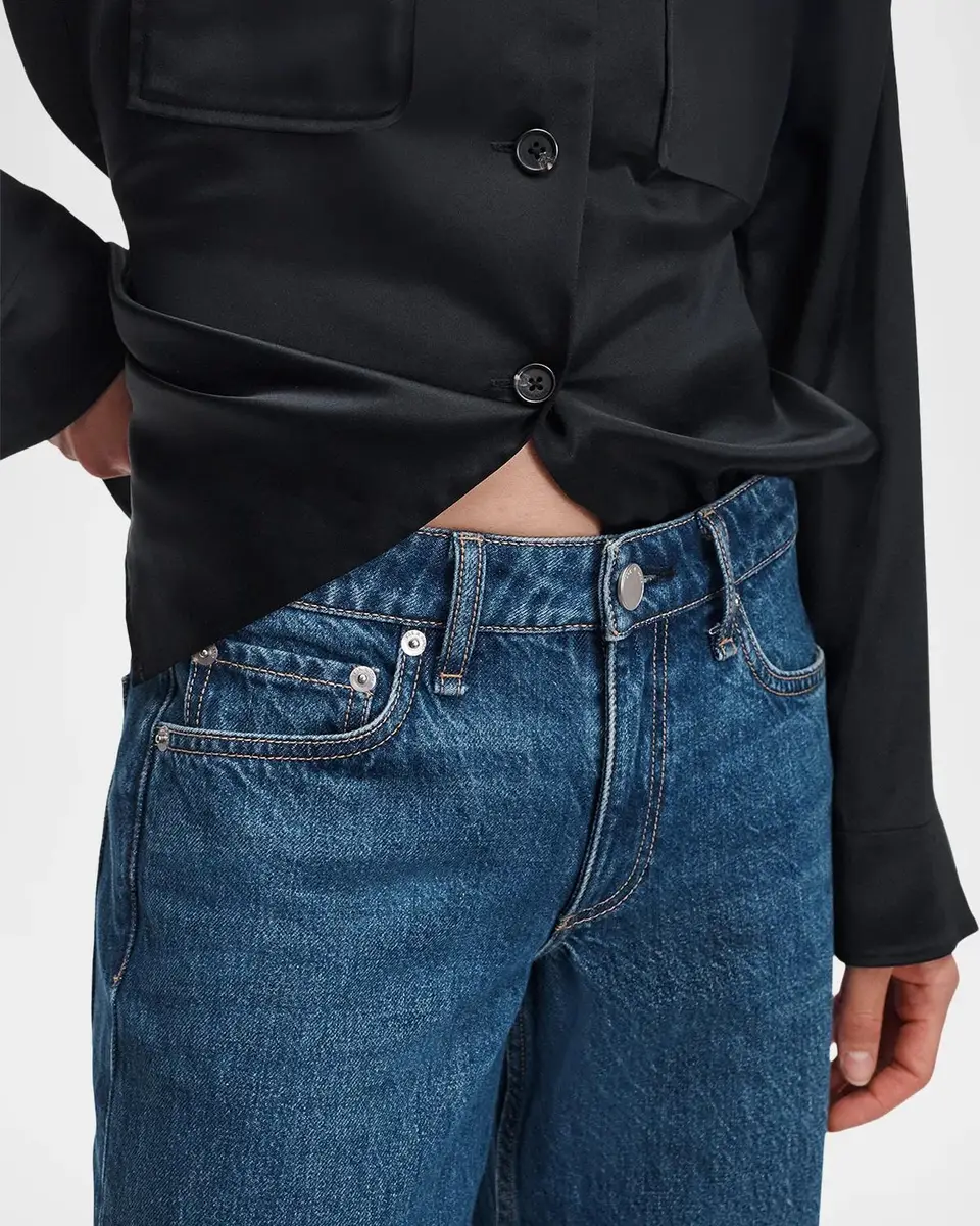 rag & bone Cam Low-Rise Ankle Straight Jeans | Thumbnail 5