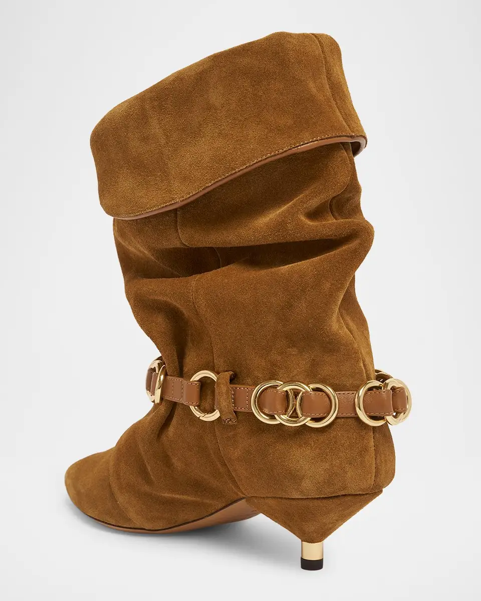 Isabel Marant Edrik Rings 45MM Suede Ankle Boots | Thumbnail 4
