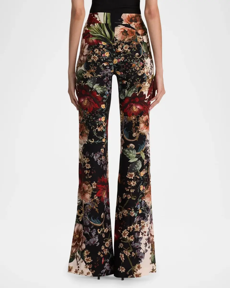 Alice + Olivia Andrew Floral Bootcut Slim-Fit Pants | Thumbnail 3