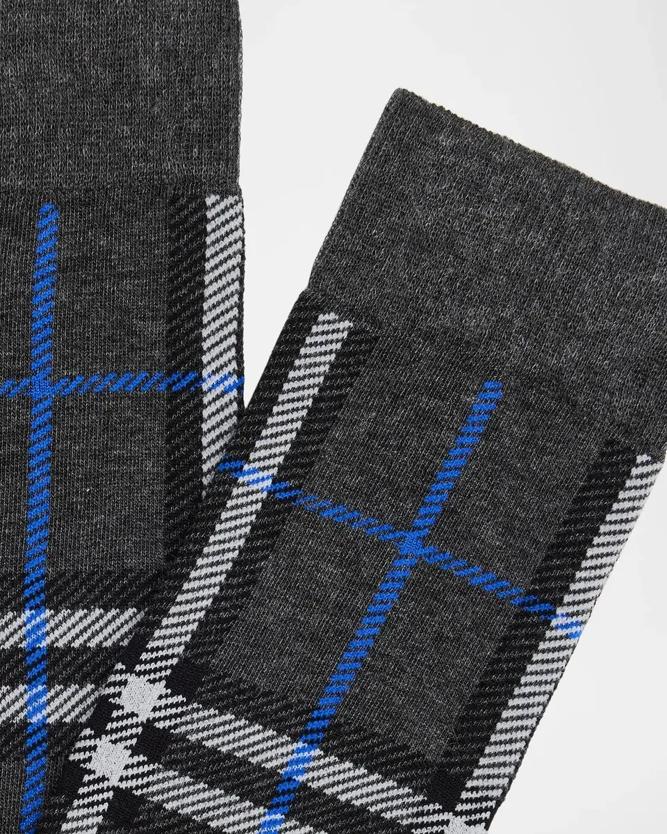 Burberry Men's Check Crew Socks | Thumbnail 2 Burberry Men's Check Crew Socks | Thumbnail 2