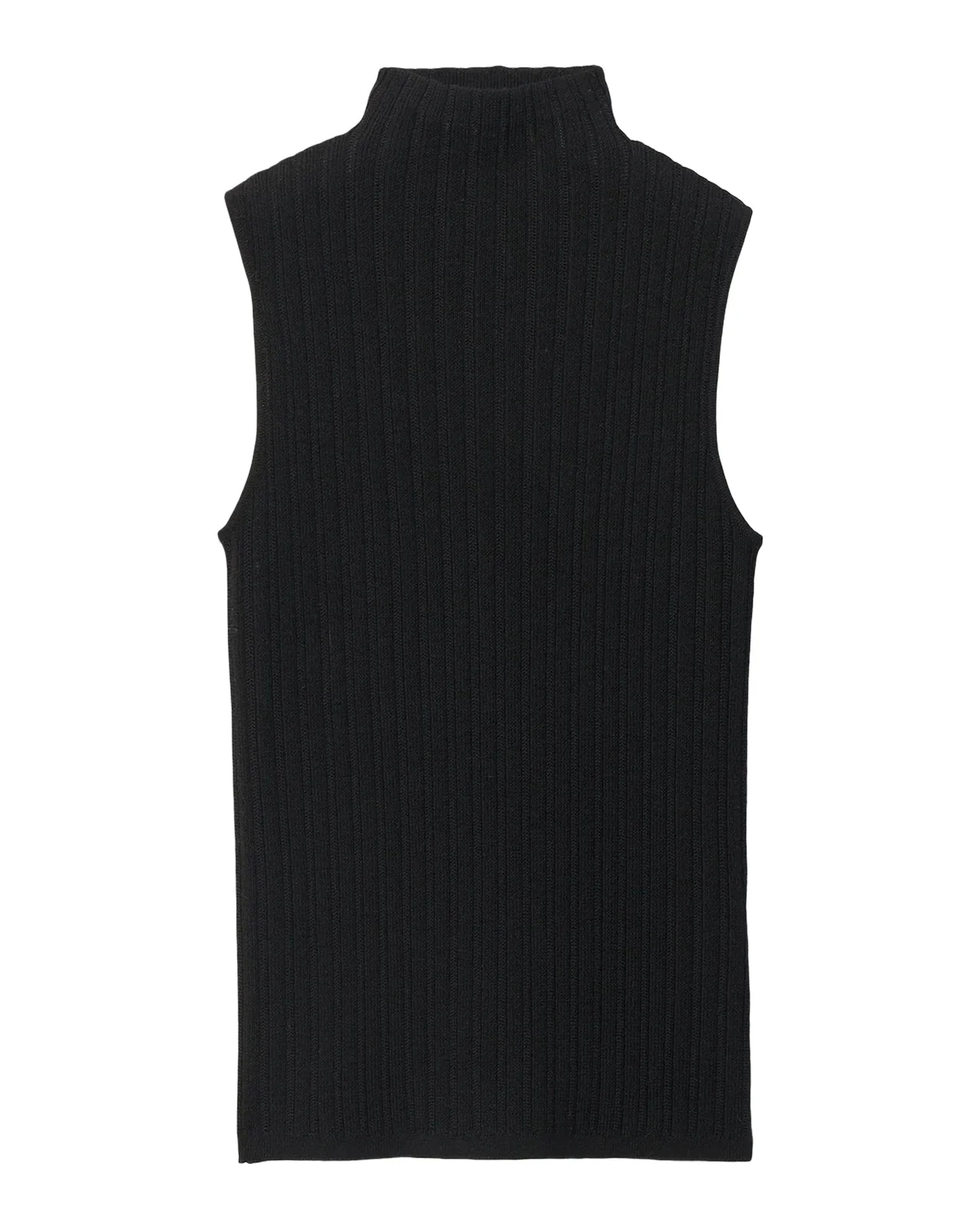 rag & bone Rhodes Sleeveless Ribbed Mock-Neck Top