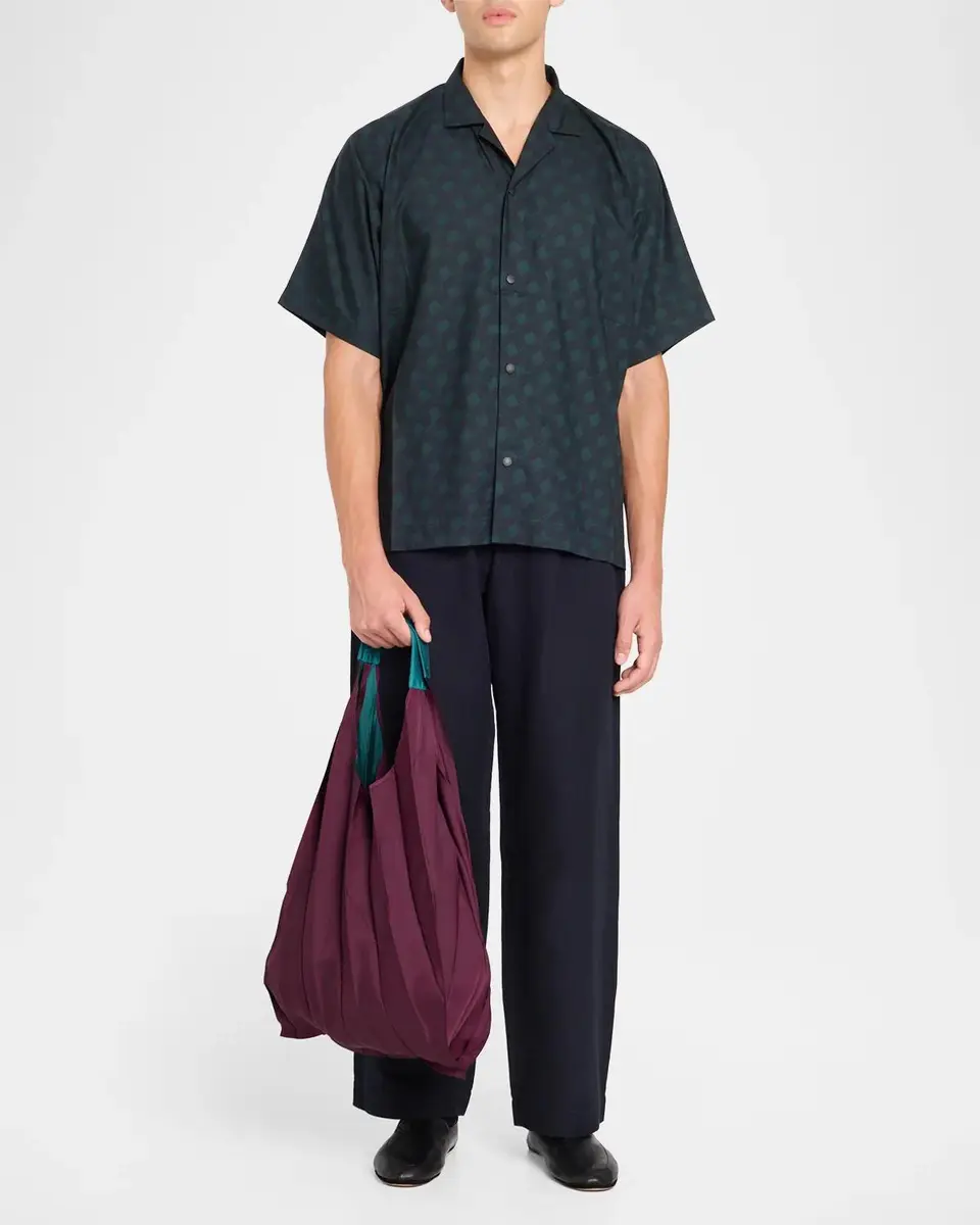 IM MEN Men's Guru Guru Packable Pleated Tote Bag | Thumbnail 5 IM MEN Men's Guru Guru Packable Pleated Tote Bag | Thumbnail 5