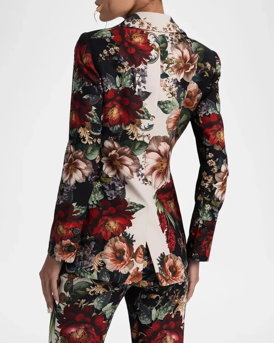 Alice + Olivia Breann Floral Fitted Blazer | Thumbnail 3