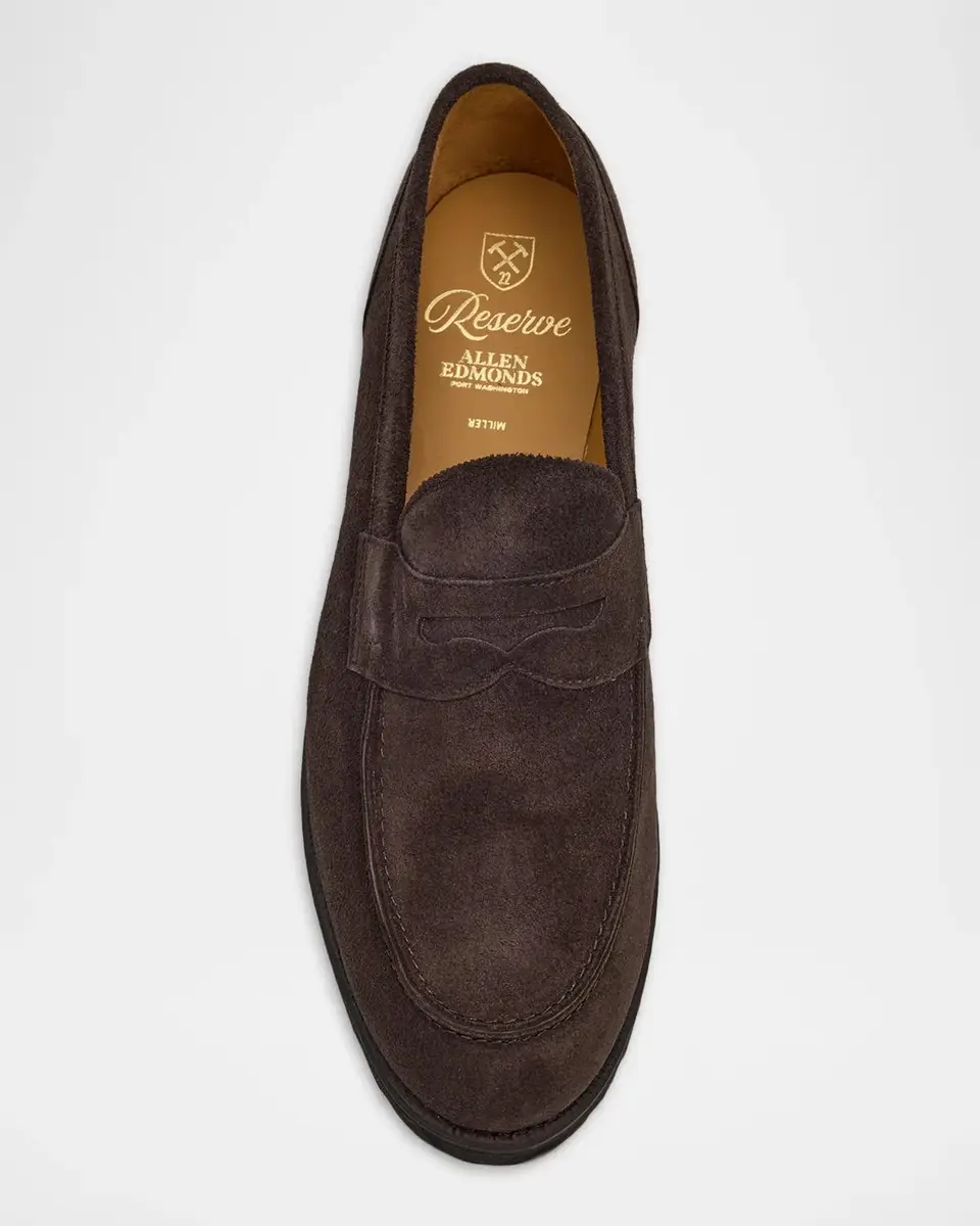 Allen Edmonds Men's Miller Reserve Lug-Sole Penny Loafers | Thumbnail 4 Allen Edmonds Men's Miller Reserve Lug-Sole Penny Loafers | Thumbnail 4