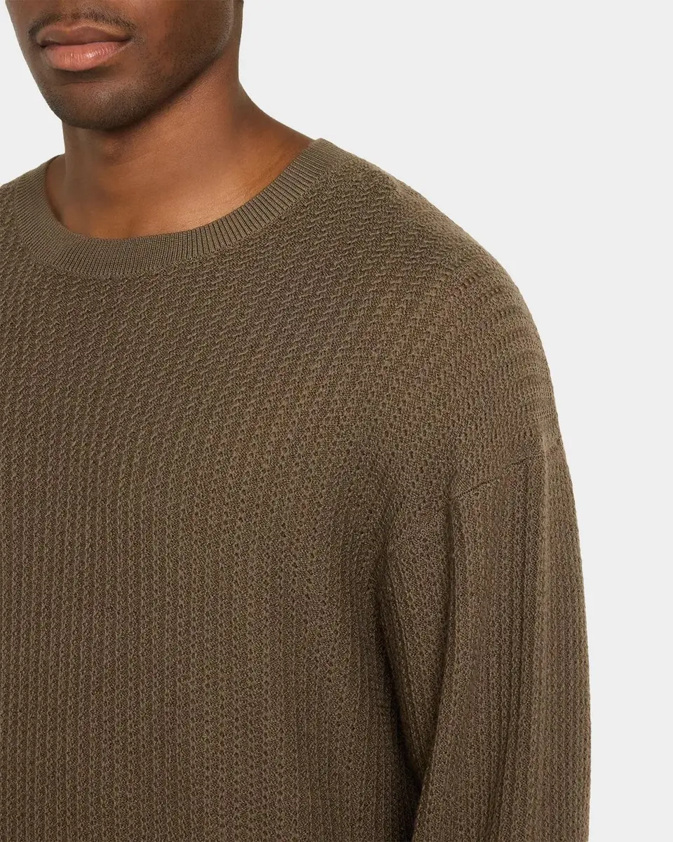 Frame Textured Wool Crewneck Sweater | Thumbnail 5 Frame Textured Wool Crewneck Sweater | Thumbnail 5
