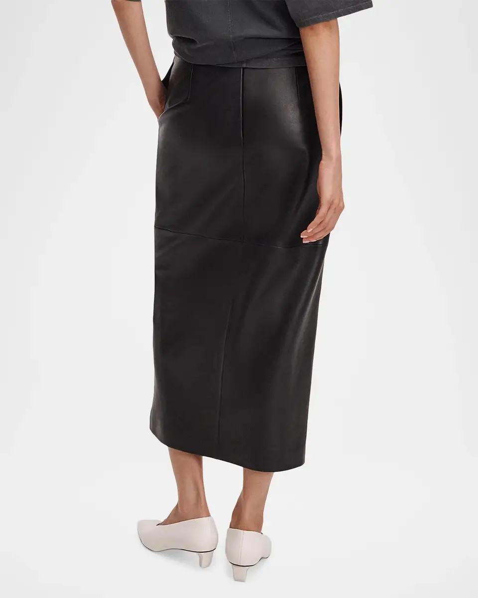 rag & bone Bessie Leather Midi Skirt | Thumbnail 3 rag & bone Bessie Leather Midi Skirt | Thumbnail 3