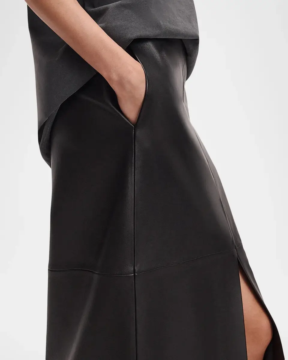rag & bone Bessie Leather Midi Skirt | Thumbnail 5 rag & bone Bessie Leather Midi Skirt | Thumbnail 5