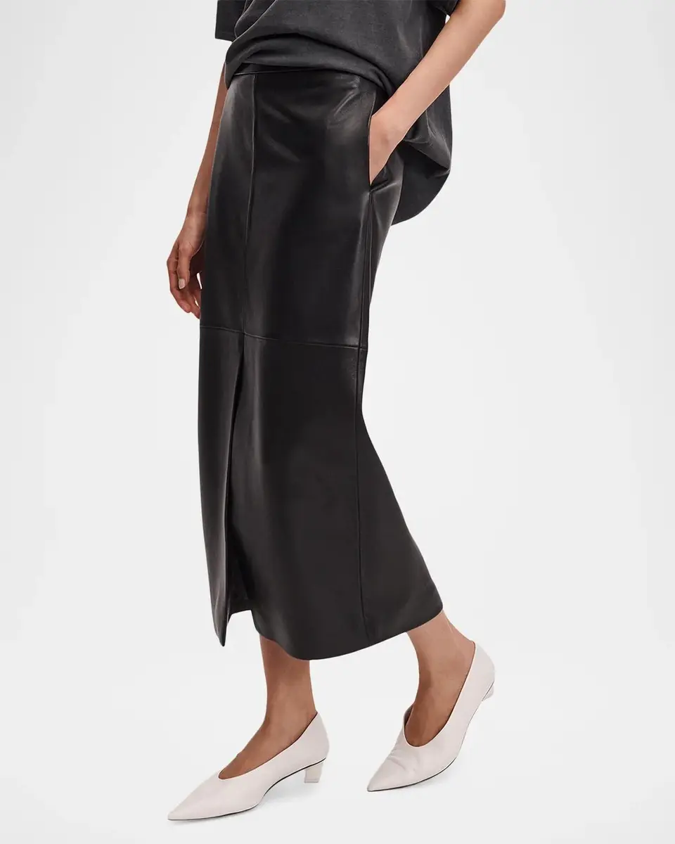 rag & bone Bessie Leather Midi Skirt | Thumbnail 6 rag & bone Bessie Leather Midi Skirt | Thumbnail 6
