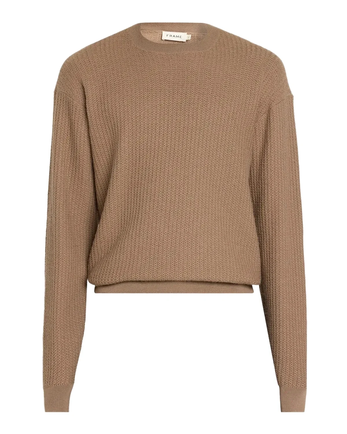 Textured Wool Crewneck Sweater