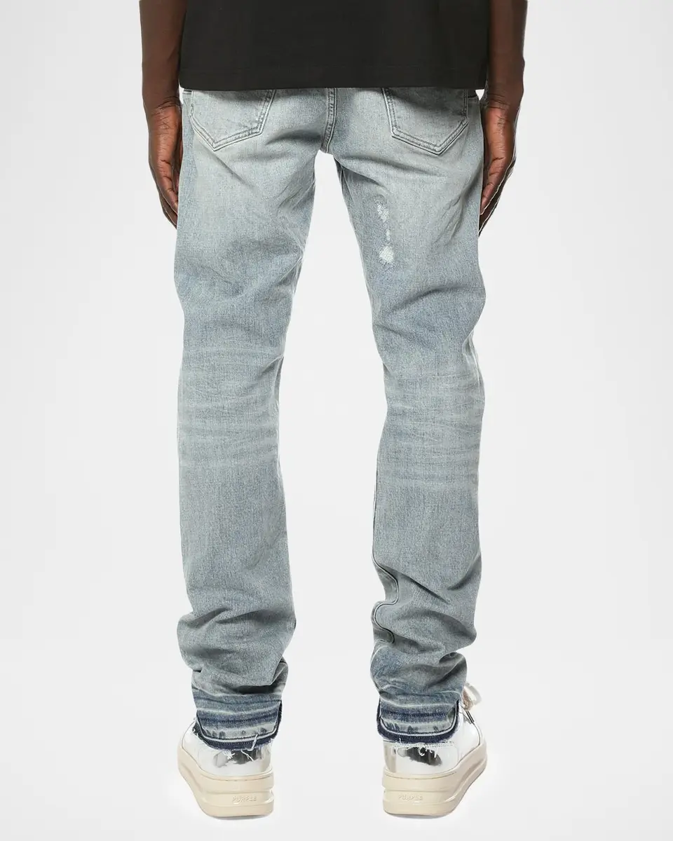 PURPLE Layered Distressed Jeans | Thumbnail 2 PURPLE Layered Distressed Jeans | Thumbnail 2