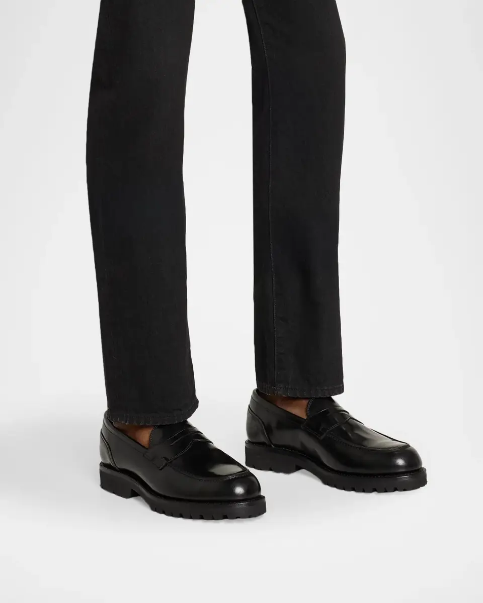 Allen Edmonds Men's Miller Reserve Leather Lug-Sole Penny Loafers | Thumbnail 2 Allen Edmonds Men's Miller Reserve Leather Lug-Sole Penny Loafers | Thumbnail 2