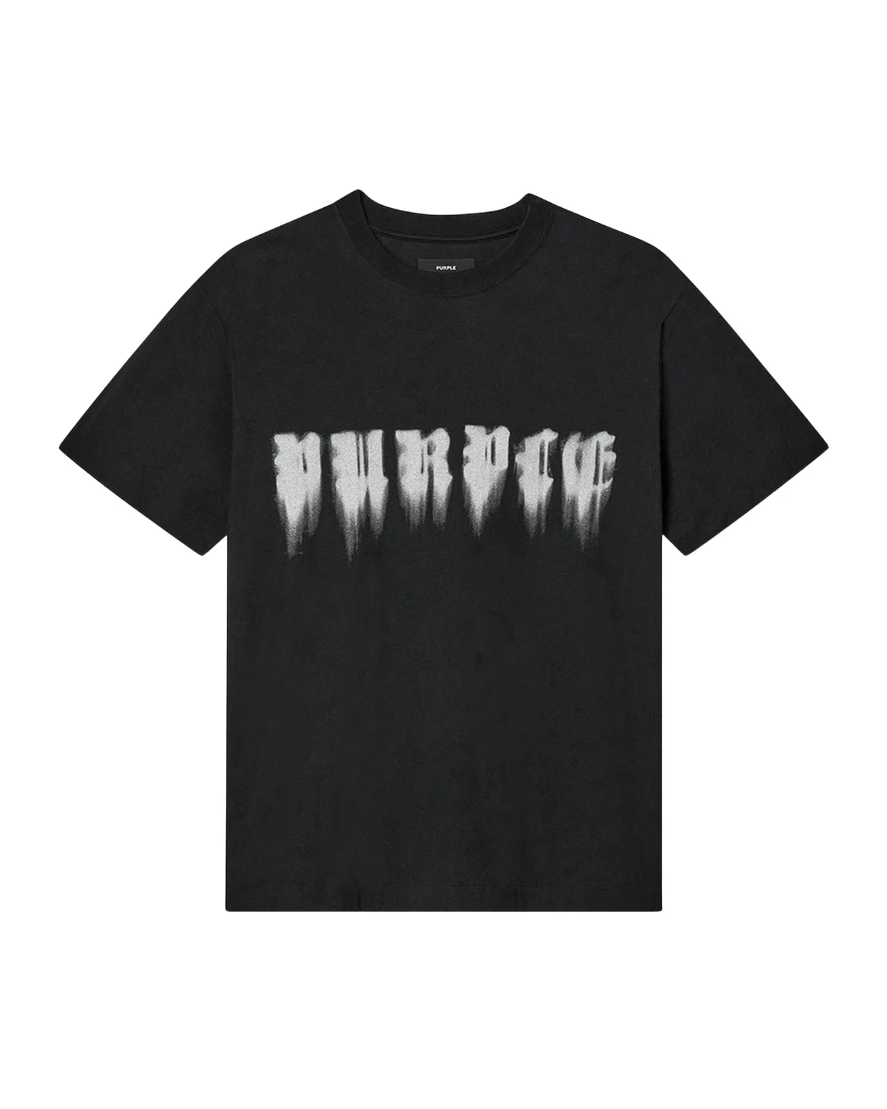 Men's Smudged Gothic Cotton T-Shirt