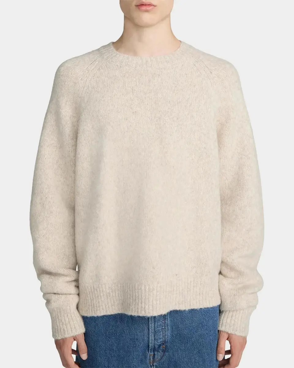 Frame Men's Alpaca-Blend Raglan Crewneck Sweater | Thumbnail 4 Frame Men's Alpaca-Blend Raglan Crewneck Sweater | Thumbnail 4