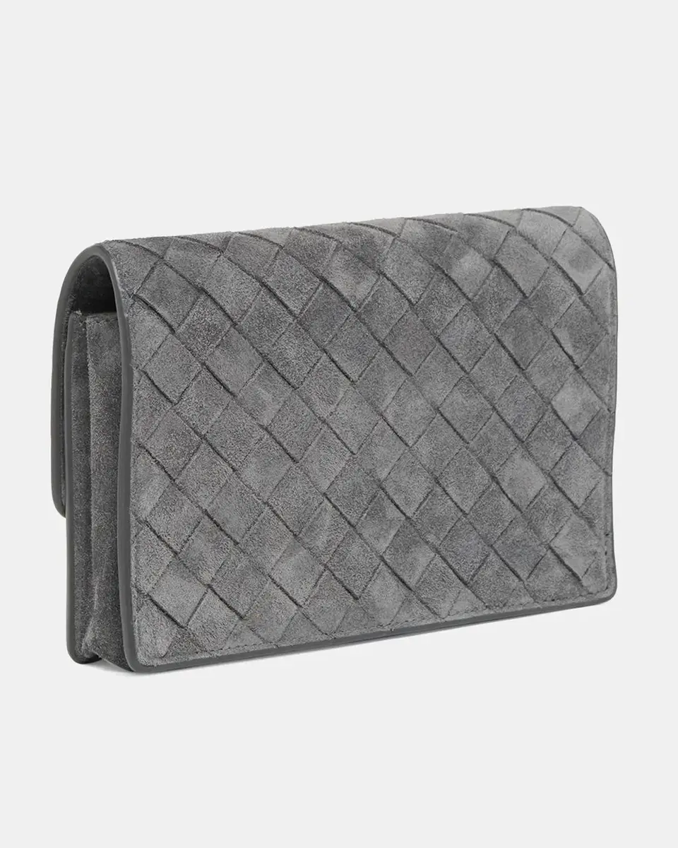 Bottega Veneta Andiamo Suede Wallet-On-Chain | Thumbnail 3