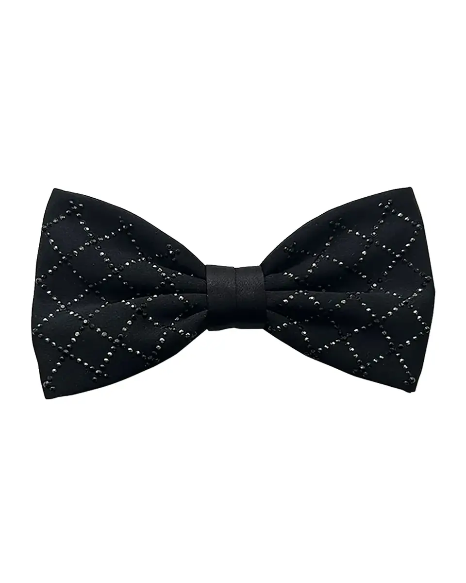 Stefano Ricci Men's Silk Crystal-Grid Bow Tie | Thumbnail 2