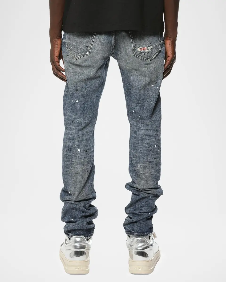 PURPLE Paint Repair Skinny Jeans | Thumbnail 2 PURPLE Paint Repair Skinny Jeans | Thumbnail 2