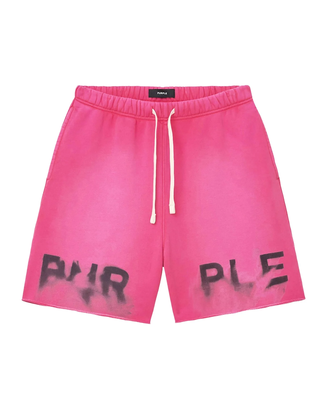 Men's Fleece Smudge-Logo Drawstring Shorts