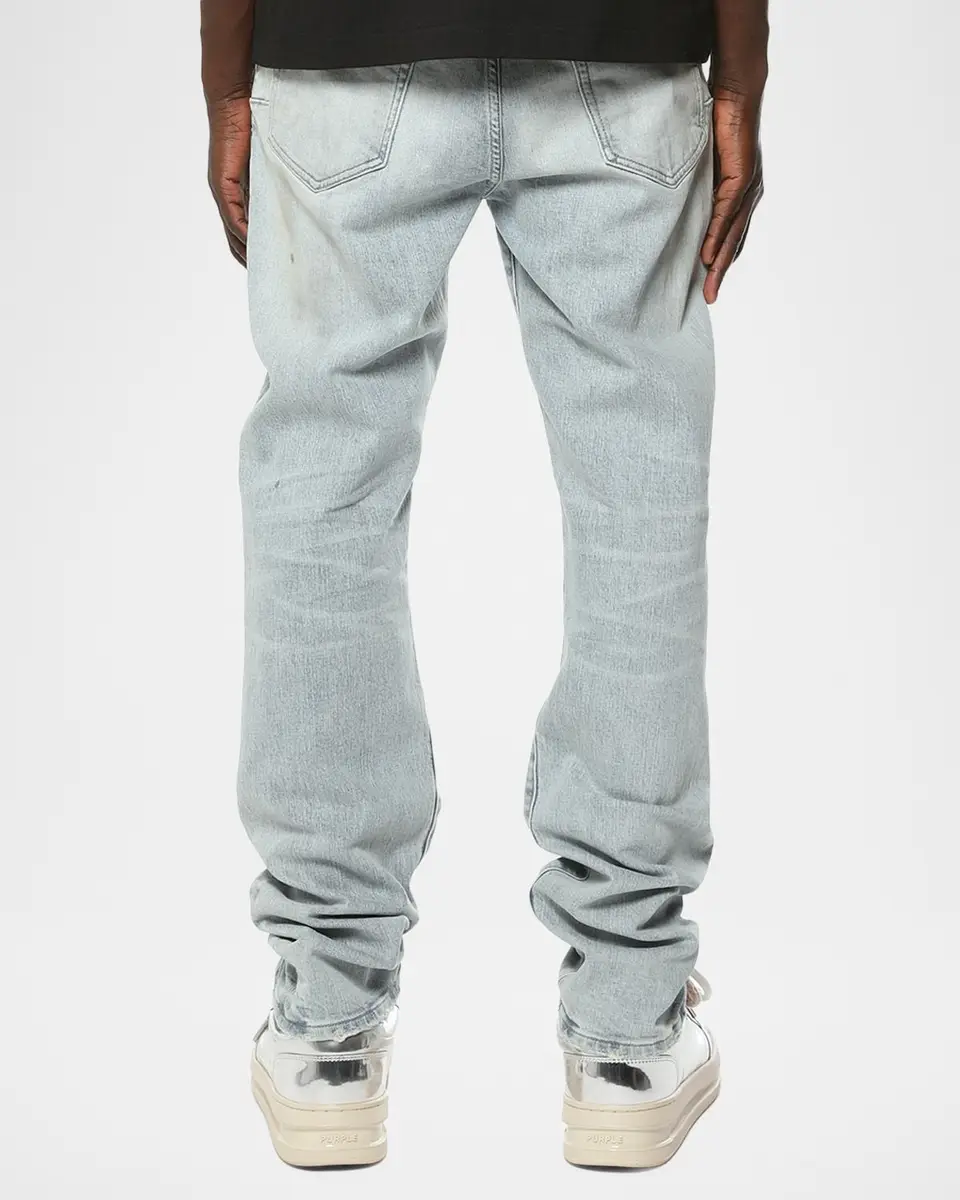 PURPLE Men's Hwt Texture Relaxed Straight-Leg Jeans | Thumbnail 2 PURPLE Men's Hwt Texture Relaxed Straight-Leg Jeans | Thumbnail 2