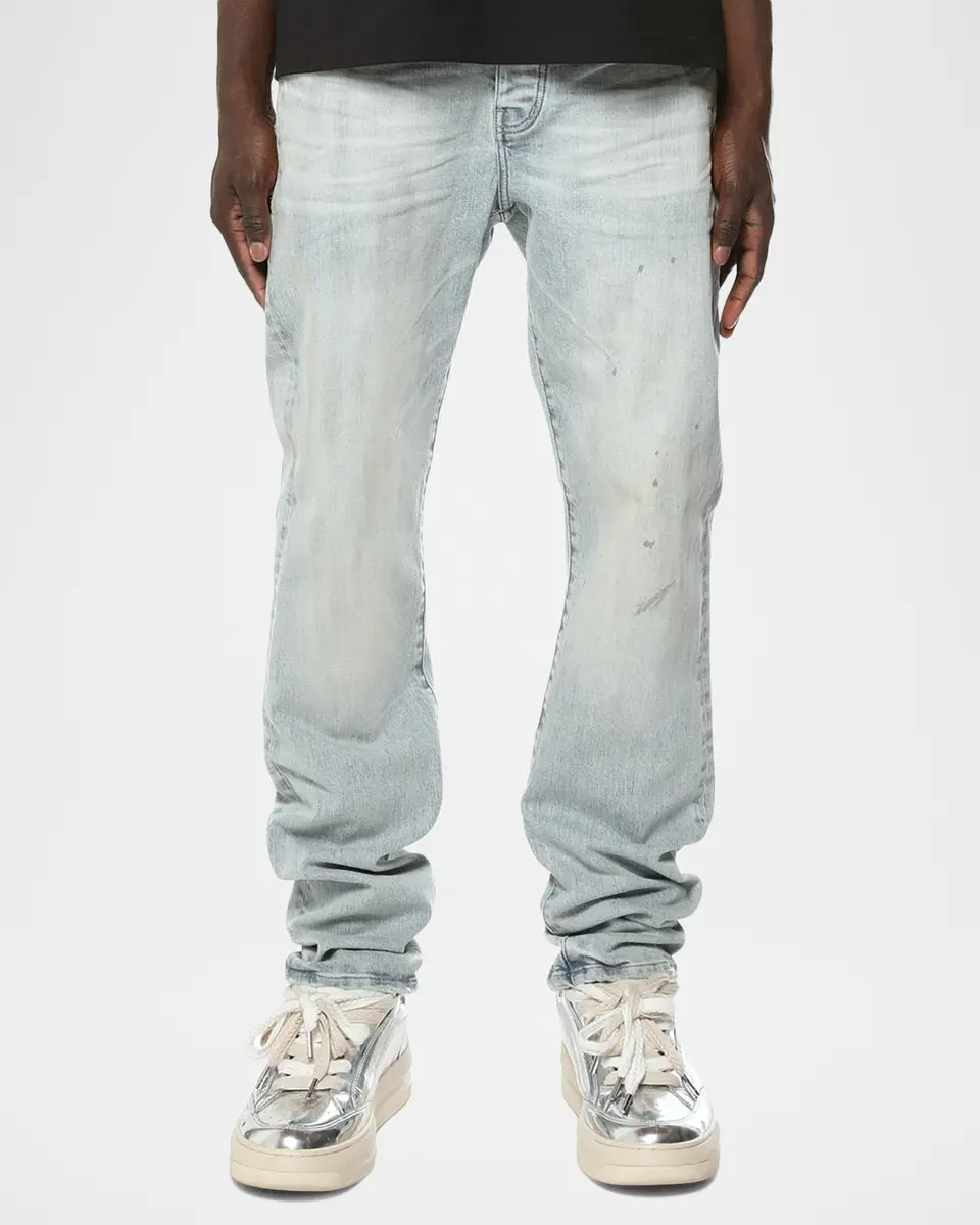 PURPLE Men's Hwt Texture Relaxed Straight-Leg Jeans | Thumbnail 3 PURPLE Men's Hwt Texture Relaxed Straight-Leg Jeans | Thumbnail 3