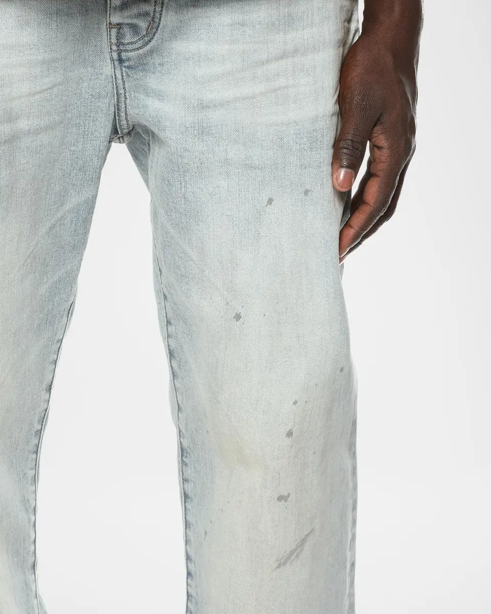 PURPLE Men's Hwt Texture Relaxed Straight-Leg Jeans | Thumbnail 4 PURPLE Men's Hwt Texture Relaxed Straight-Leg Jeans | Thumbnail 4