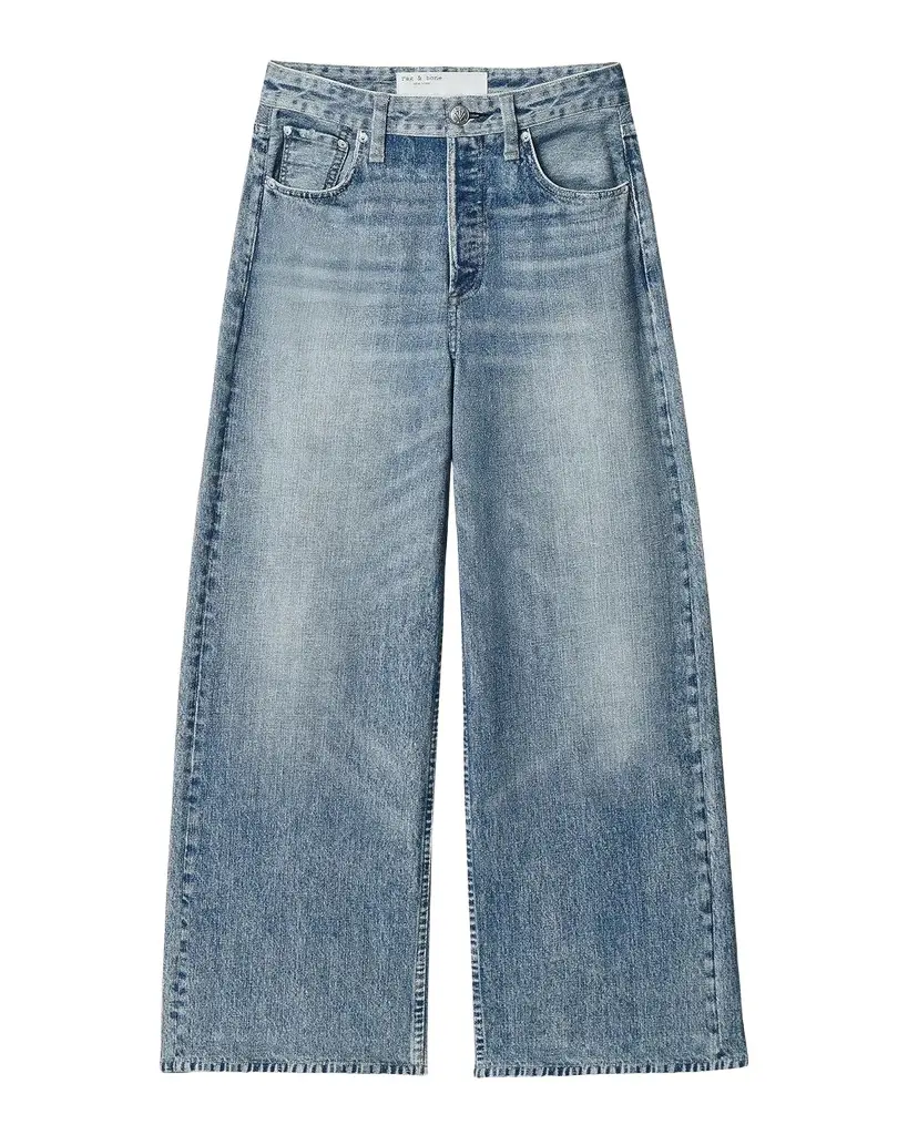 rag & bone Miramar Andi Wide-Leg Cropped Jeans