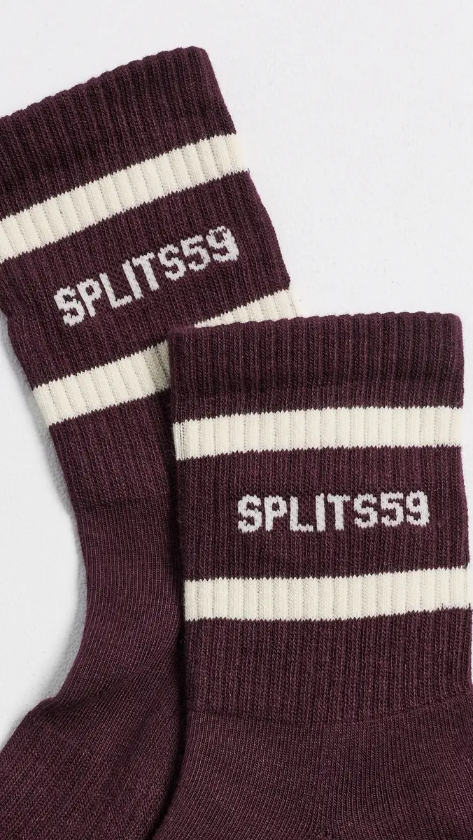 Splits59 Logo Stripe Quarter Socks | Thumbnail 3